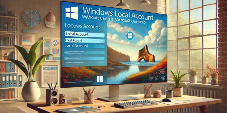 Cara atur windows akun lokal