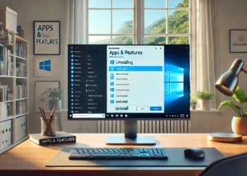 cara uninstall program Windows