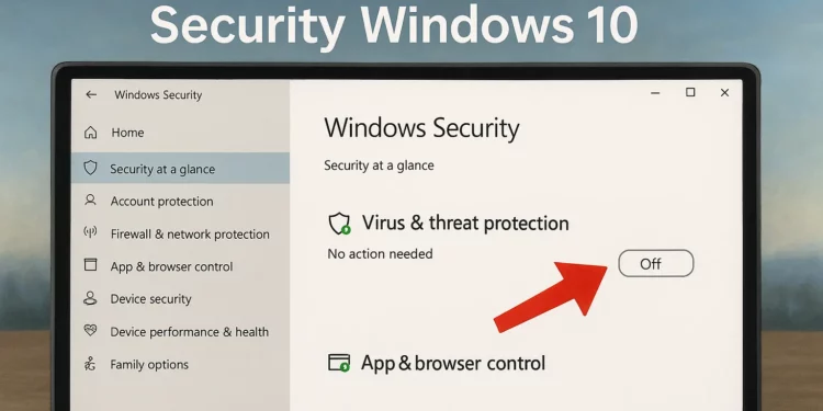 Cara Mematikan Windows Security Windows 10