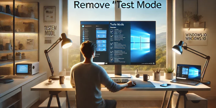 Cara Menghilangkan Test Mode Windows 10