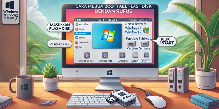 Cara Membuat Bootable Flashdisk Windows 7 dengan Rufus
