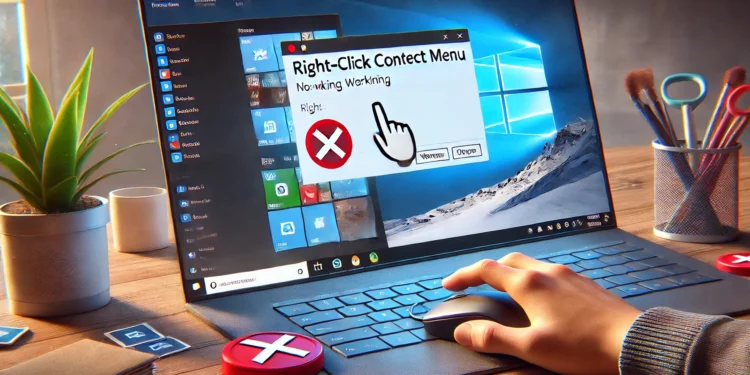 Tidak Bisa Klik Kanan di Desktop Windows 10