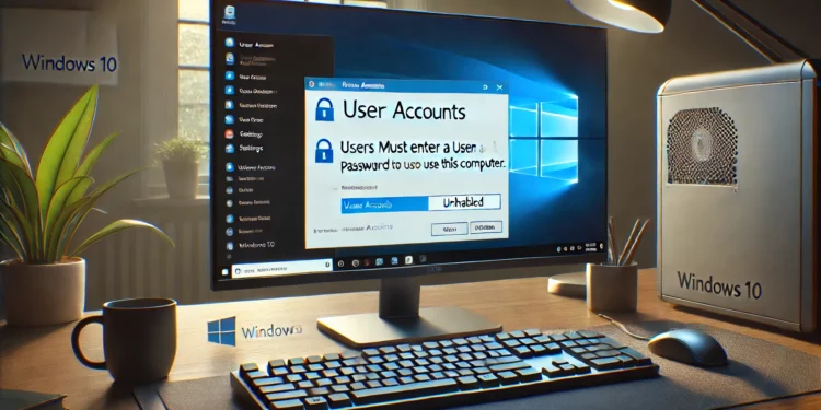 Cara Menonaktifkan Password Windows 10
