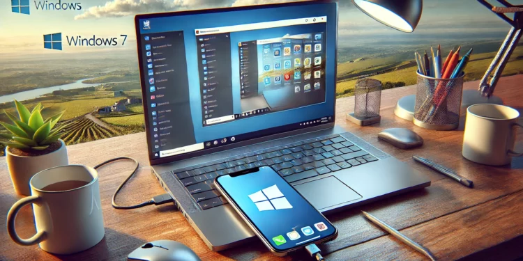 Cara Menampilkan Layar HP ke Laptop Windows 7