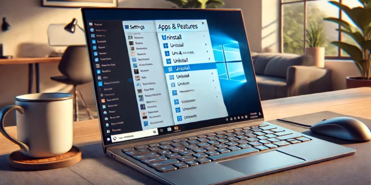 Cara Uninstall Aplikasi di Laptop Windows 10