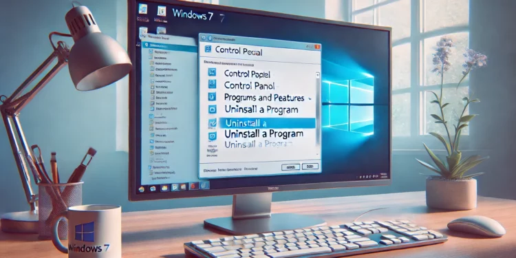 Cara Uninstall Aplikasi di Windows 7