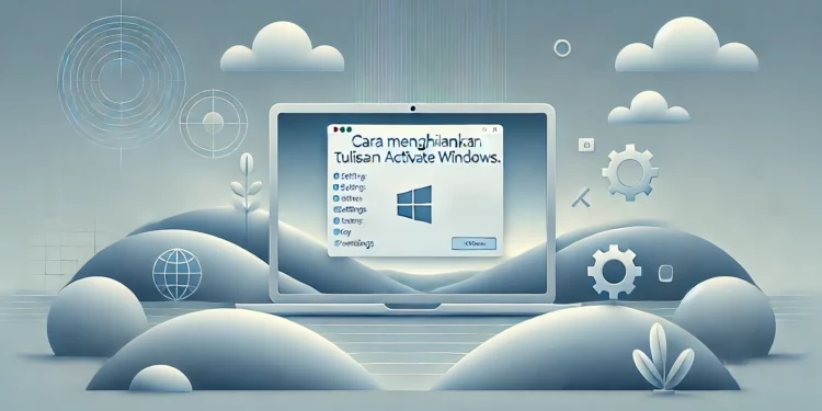 Menghilangkan Tulisan Activate Windows