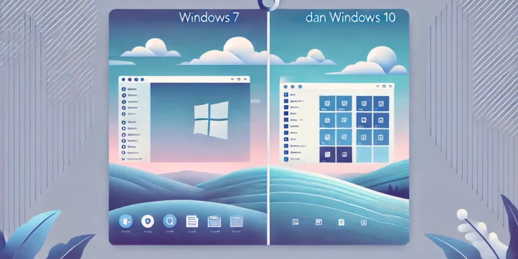 Perbedaan Windows 7 10