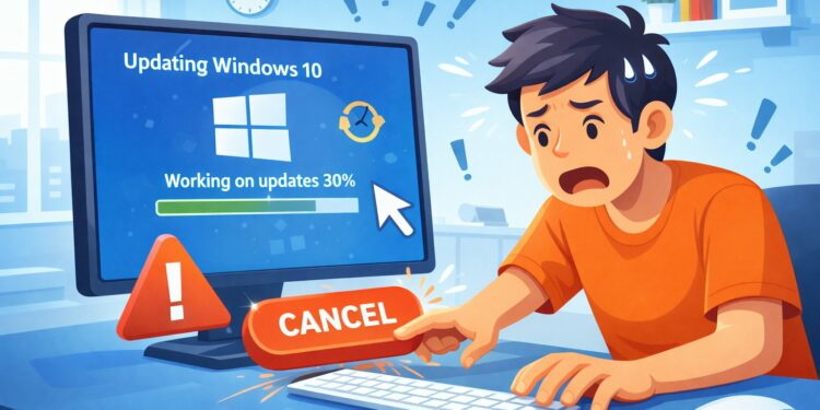 Membatalkan Update Windows 10