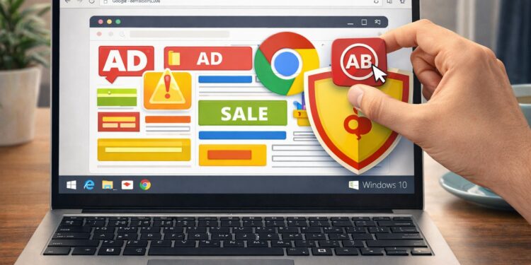 Menghilangkan Iklan Chrome Windows