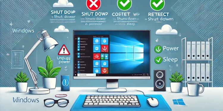 Prosedur Shutdown Windows Kecuali