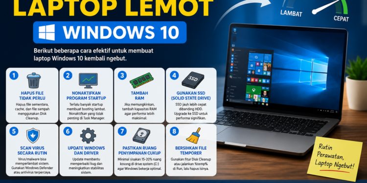 Cara Mengatasi Laptop Lemot Windows 10