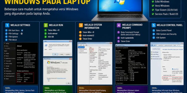 Cara Mengetahui Windows Pada Laptop