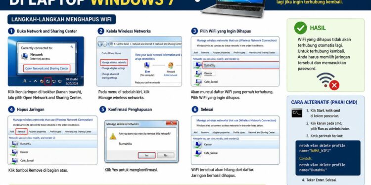 Cara Menghapus Wifi Di Laptop Windows 7