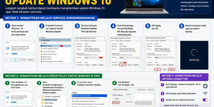 Cara Menonaktifkan Update Windows 10