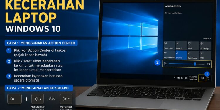 Mengatur Kecerahan Laptop Windows