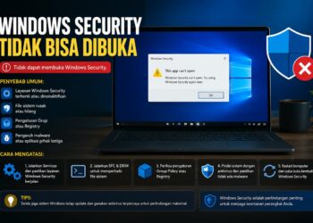 Windows Security Tidak Bisa