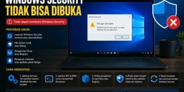 Windows Security Tidak Bisa