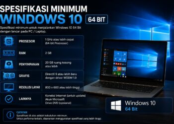 Spesifikasi Minimum Windows 10 64 Bit