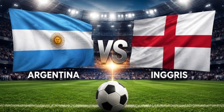 Jadwal Argentina vs Inggris