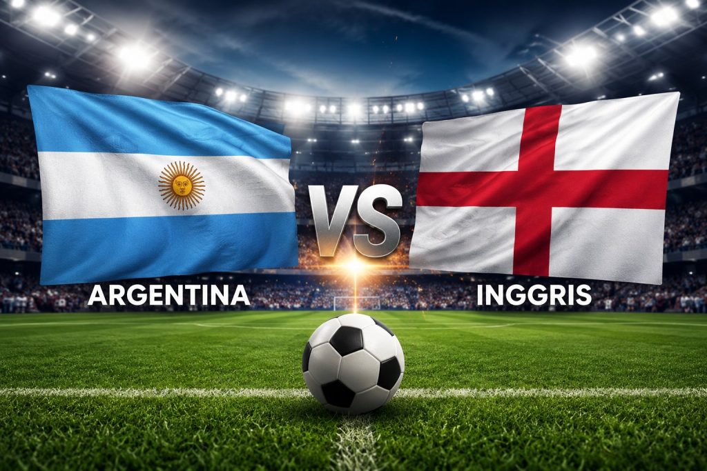 Jadwal Argentina vs Inggris