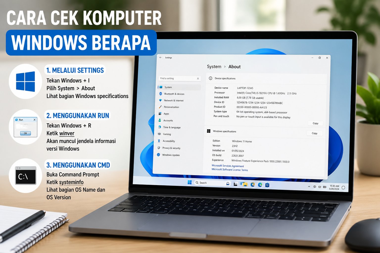 Cara Cek Komputer Windows