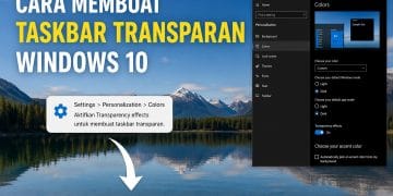 Cara Membuat Taskbar Transparan Windows