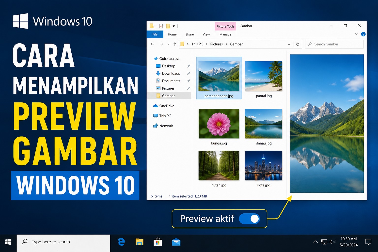 Cara Menampilkan Preview Gambar