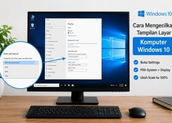 Cara Mengecilkan Tampilan Layar