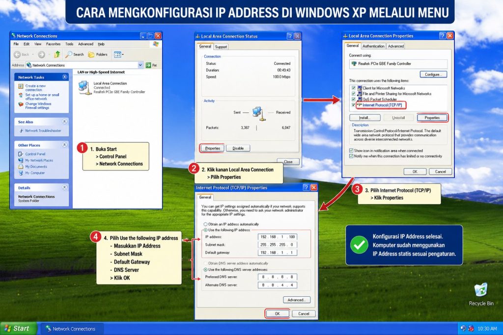 Cara Mengkonfigurasi IP Address