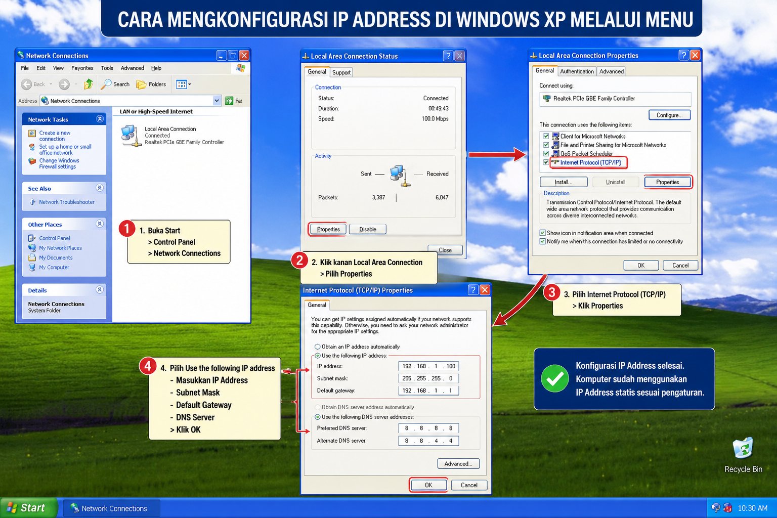 Cara Mengkonfigurasi IP Address
