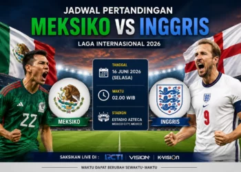 Jadwal Meksiko vs Inggris