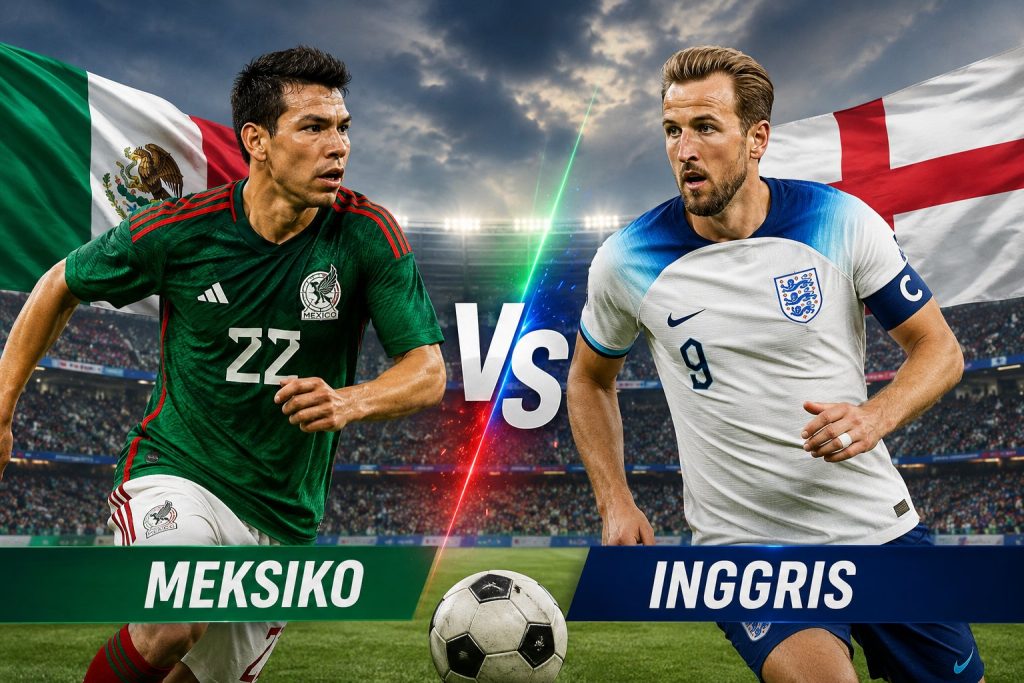 Pertandingan Meksiko vs Inggris