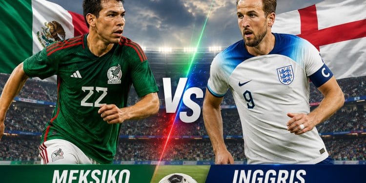 Pertandingan Meksiko vs Inggris