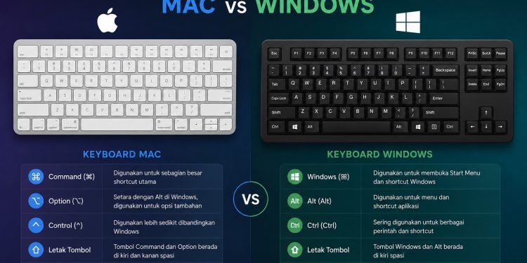 Perbedaan Keyboard Mac