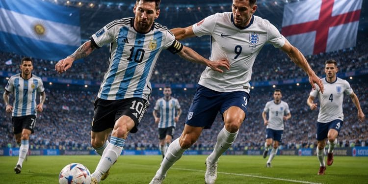 Hasil Argentina vs Inggris
