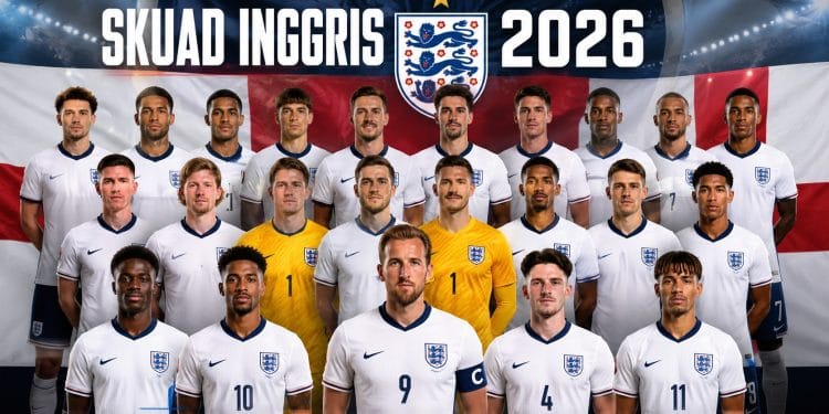 Skuad Timnas Inggris 2026