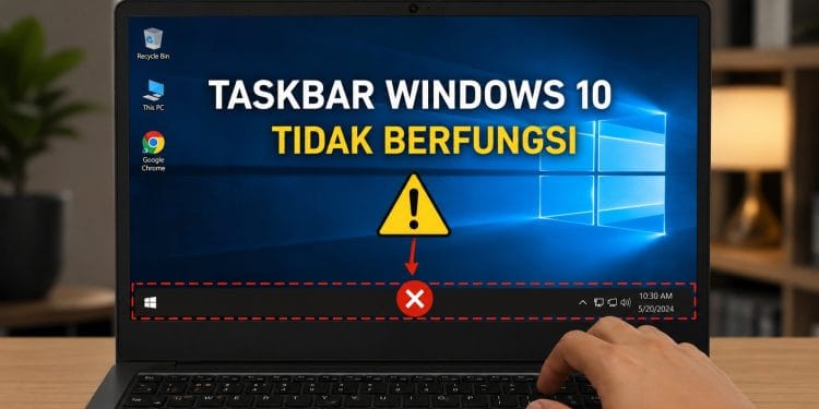 Taskbar Windows 10 Tidak Berfungsi