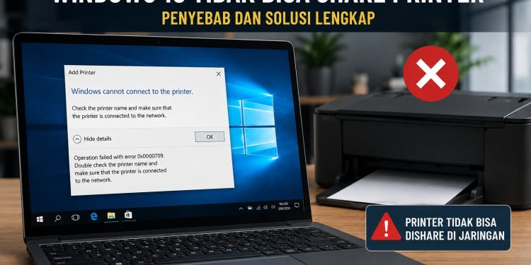 Windows 10 Tidak Bisa Share