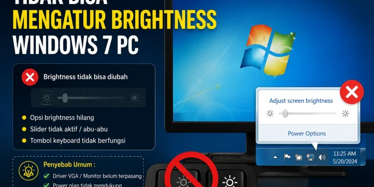 Tidak Bisa Mengatur Brightness