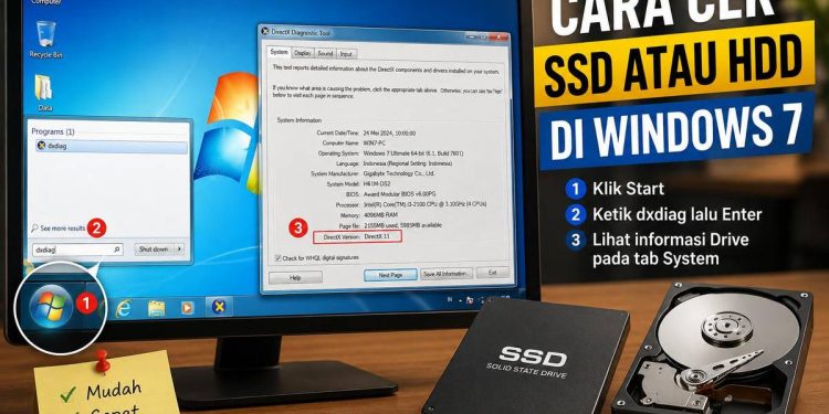 Cara Cek SSD Atau HDD