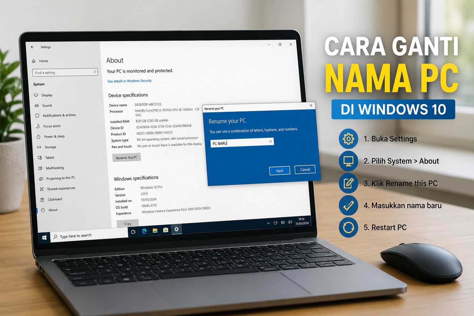 Cara Ganti Nama PC