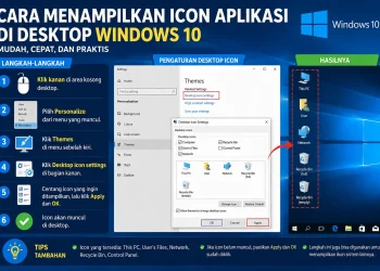Cara Menampilkan Icon Aplikasi
