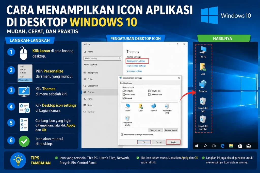 Cara Menampilkan Icon Aplikasi