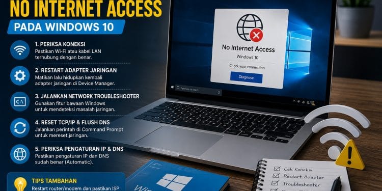 Cara Mengatasi No Internet