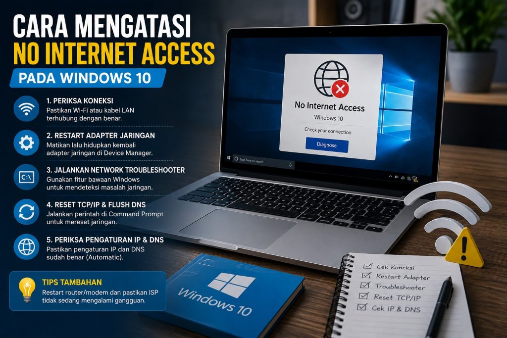 Cara Mengatasi No Internet