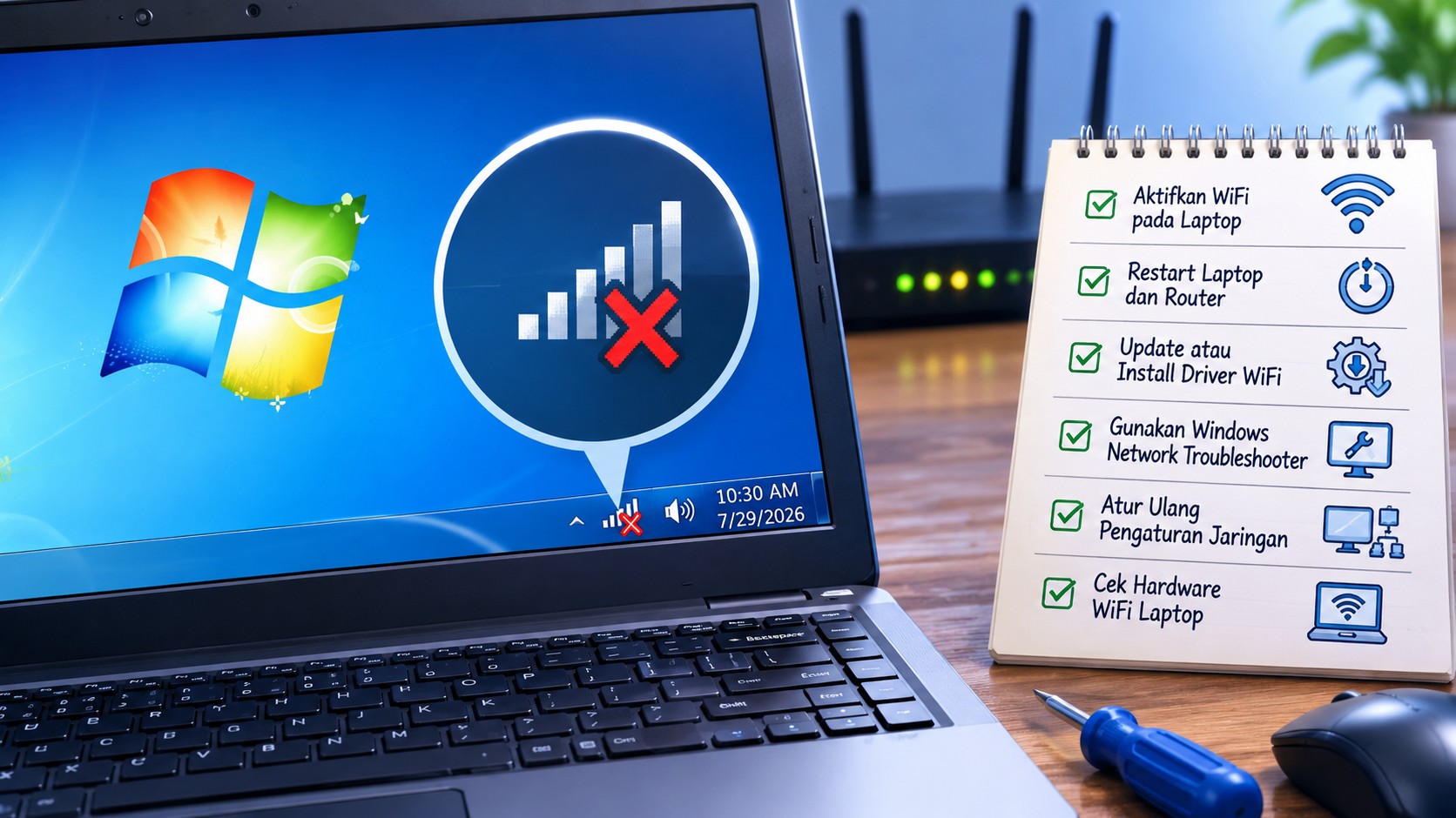 Cara Mengatasi Wifi Laptop