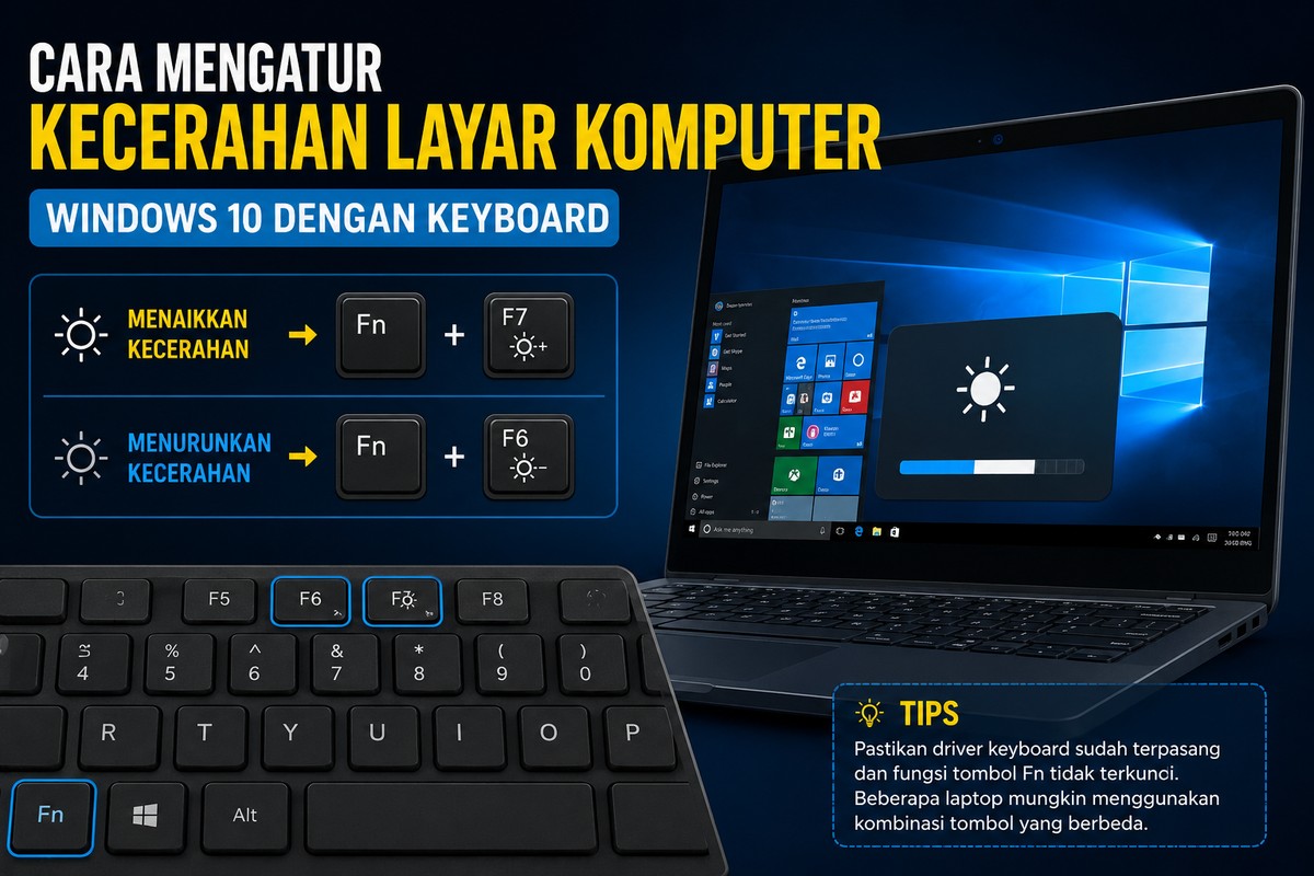 Cara Mengatur Kecerahan Layar