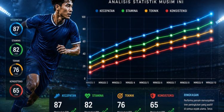 Grafik Perkembangan Performa Pemain