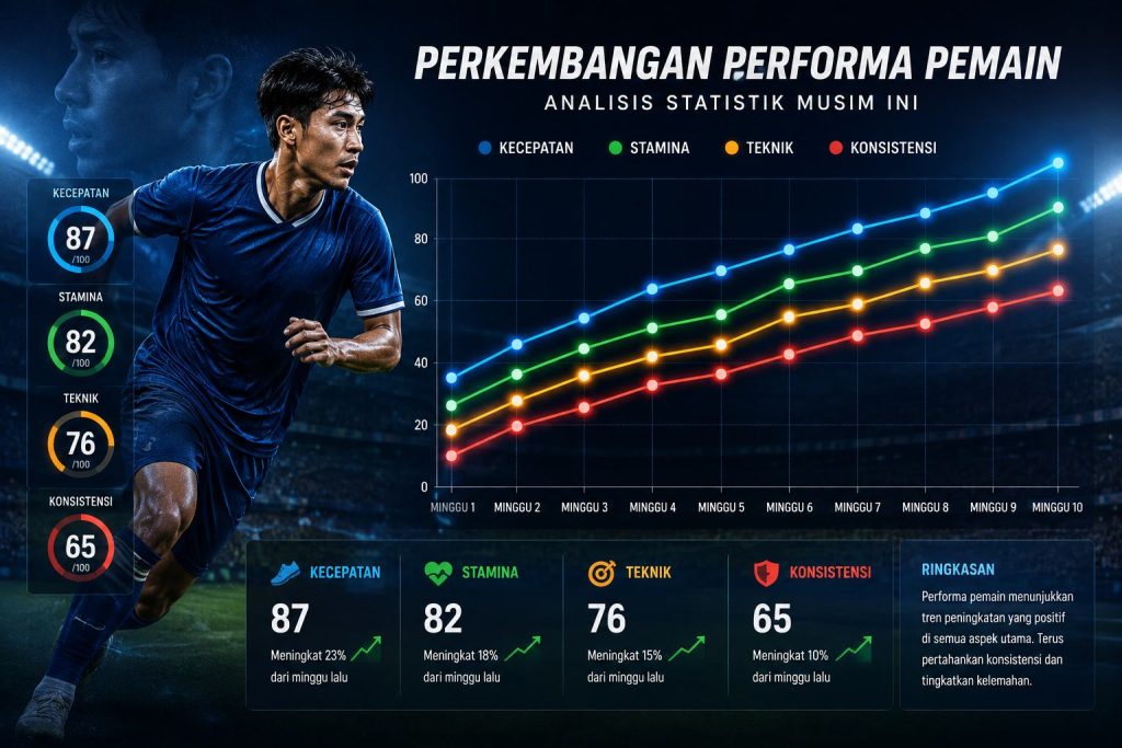 Grafik Perkembangan Performa Pemain